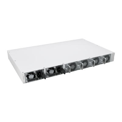 Switch de Red MikroTik CRS812 DDQ / 400 Gbps / 8 Puertos SFP56 de 50G / 2 Puertos QSFP56 de 200G / 2 Puertos QSFP56-DD de 400G / RouterOS v7 / ARM Quad-Core 2 GHz / 4 GB RAM / Rackmount