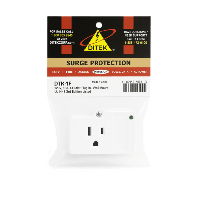 Dispositivo de Protección Contra Sobretensiones de 120 VCA 15 A, Transformadores de Alarma, Electrodomésticos, Máquinas Contestadoras, Fax, Impresoras