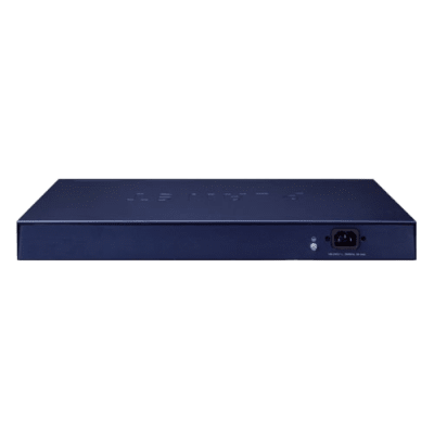 Switch PoE de 24 Puertos Gigabit 802.3af/at con Modo Extendido 250 m, 2 Puertos SFP 1000SX , Pantalla LCD para Configuración Básica, Hasta 300 W para PoE