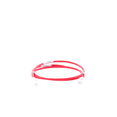 Cable de Parcheo TX6, UTP Cat6, Diámetro Reducido (28AWG), Color Rojo, 0.61 Metros (2 Pies)