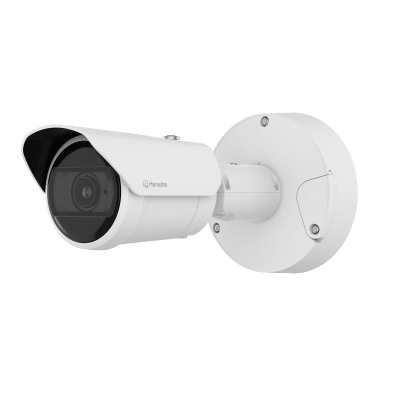 Camara Bullet IP IA 8MP / Zoom Varifocal Motorizado 4.4-9.3mm (2.1x) / Inteligencia Artificial Persona-Vehiculo-Placa / WDR 120dB / IP67 IK10 / WiseIR 40m / PoE