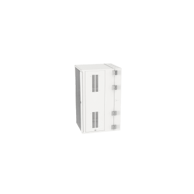Gabinete PanZone de Montaje en Pared, de 19in, Puerta con Ventana de Seguridad, 26 UR, 762mm de Profundidad, Color Blanco