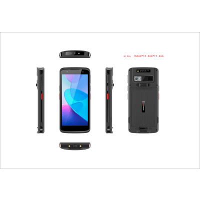 Terminal Portátil DS-MDT202 / Android 14 / Pantalla IPS 5.5" / Cámaras 5 MP y 13 MP / Batería 5000 mAh / IP68 / Escáner de Códigos de Barras 1D y 2D / Wi-Fi 802.11 a/b/g/n/ac / Bluetooth 5.0 / NFC / GPS