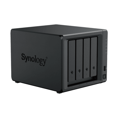 NAS DiskStation DS925+ | 4 Bahías | Expandible a 9 Bahías | 2 Puertos 2.5GbE | 2 Ranuras M.2 NVMe | AMD Ryzen V1500B | 4 GB DDR4 ECC | Hasta 565 MB/s Escritura Secuencial | Compatible con RAID | Synology DSM.