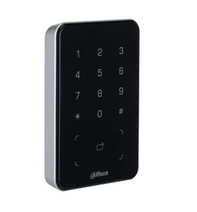DAHUA DHI-ASR2101A-ME  - Lectora con Tecnologia Dual con Teclado para Panel de Control de Acceso/ Soporta Tarjetas ID y Mifare/ Soporta Passwords/ Wiegand y RS-485/ Soporta Uso Exterior/