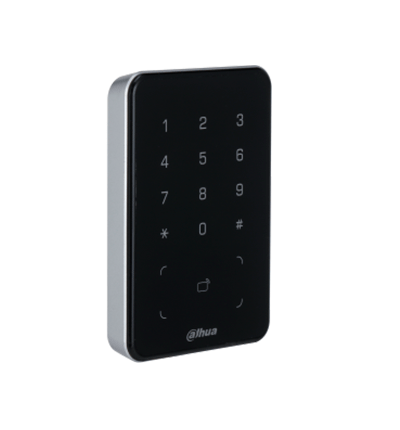 DAHUA ASR2101A-D - Lectora de Tarjetas ID con Teclado para Panel de Control de Acceso/ Uso Exterior/ Soporta Comunicación Wiegand y RS-485/ Modos de desbloqueo: Tarjeta y Codigo/ Alarma Anti-manipulación/ IP66/ Zumbador e Indicador de Aviso/