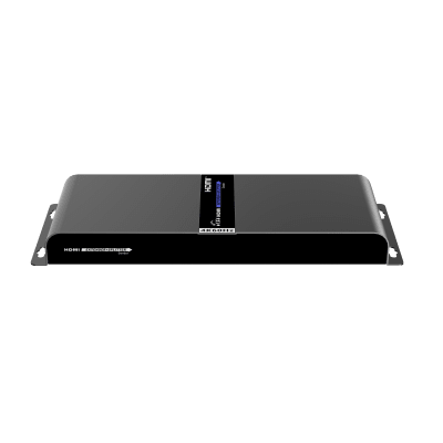 Kit Divisor y Extensor HDMI (Extender Splitter) | Divide 1 Fuente HDMI a 4 Pantallas | Extiende la señal HDMI hasta 120 m | Resolución 4Kx2K @ 60 Hz | Cat 6/6a | Uso 24/7 | Longitud del cable autoajustable