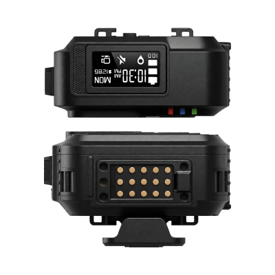 Body Camera para Seguridad, Video Full HD, Descarga de Vídeo automática con estación, Pantalla TFT con indicador de batería y memoria.