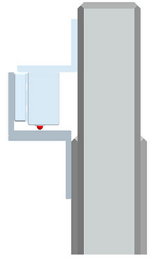 YLI MBK70Z - Soporte de Fijación tipo Z / Compatible con Cerradura Magnética YM60