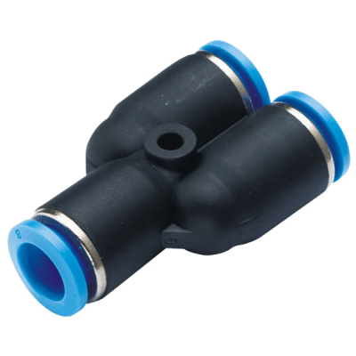 Conector Neumático de Unión en Y / Presión a presión / Diámetro Exterior Tubo 12 mm / Aplicaciones Neumáticas Industriales