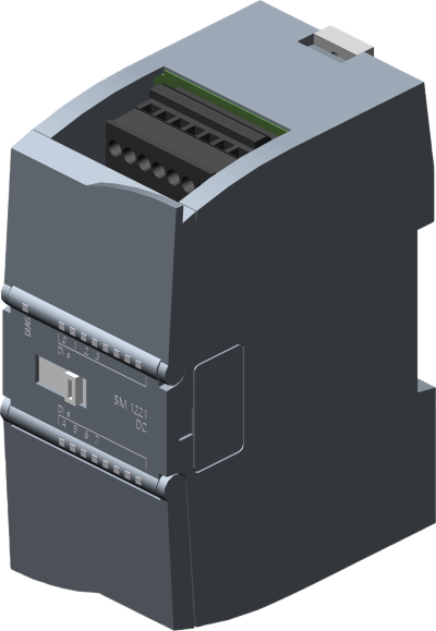 Módulo Digital de Entrada SM 1221 / 8 Entradas DI 24V DC / Sink-Source / IP20 / 45x100x75 mm / Aprobaciones Globales / Potencial de Calentamiento Global 123 kg CO2 eq