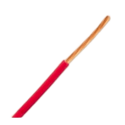 Bobina de 304.8 Metros (1000 Pies) de Cable Automotriz TXL 14 Color Rojo / Conductor 19/27 Cobre Desnudo / Aislamiento Polietileno Reticulado (XLPE) / Voltaje 50V / Temp. -51°C a 125°C / Especificaciones Ford y Chrysler