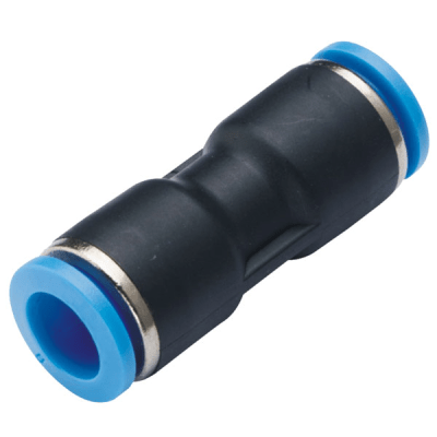 Conector de Inserción Neumático / Unión Recta / Diámetro Exterior del Tubo 10 mm / Para Sistemas Neumáticos