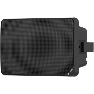 Bocina (Altavoz) IP con Bluetooth | Montaje para pared | Alimentación PoE | 10 watts | Biblioteca de Audios Pregrabados | Voceo | Instalación Horizontal y Vertical | Color negro | Compatible con Hik-Connect / Hik-Central Professional