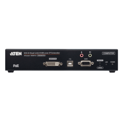 Transmisor KVM sobre IP DVI-D Dual Link 2K | Resolución 2560x2048 @ 50Hz | Zero Latency | SFP Fiber 10 km | Dual Power o PoE | Aplicaciones ATC | Matrix System