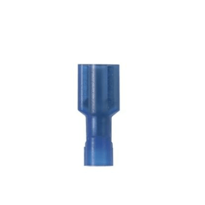Terminal de Desconexión Hembra Pan-Term™ a 90º, Color Azul, Nylon, para cable 14-16 AWG, 0.250 x 0.032 " (6.3 x 0.8mm)