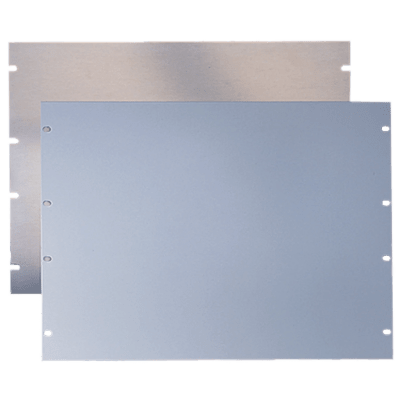 Tapa Ciega Para Rack Estándar de 19in, Plano, de Acero, 3 UR, Color Gris