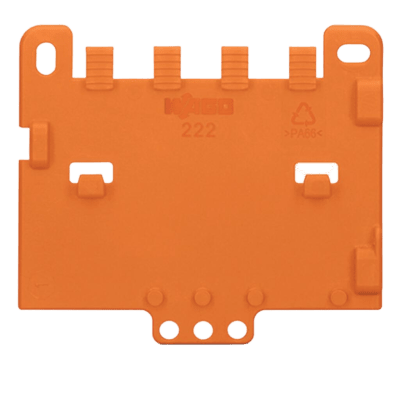 Placa de Retención de Cables / Para Portadores de Montaje / Serie 221 y 222 / Snap-in / 4 mm Ancho / 5.6 g Peso