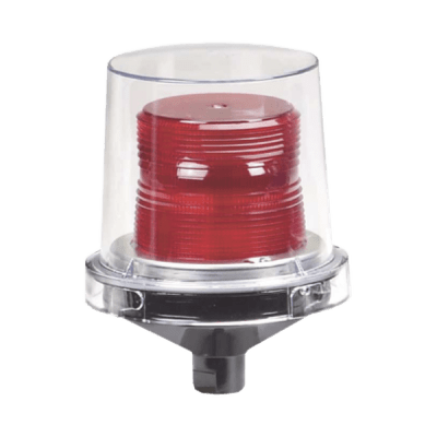 Luces estroboscópicas para lugares peligrosos Electraray® , Homologado UL y cUL para Clase I, División 2, Grupos A, B, C y D; Clase II, División 2, Grupos F y G; Clase III , 120 VCA, color Rojo, parpadeo predeterminado
