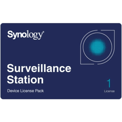 Licencia de Dispositivos de Vigilancia Synology | Paquete de 1 Licencia | Compatibilidad con Cámaras IP, Módulos de E/S, Altavoces IP | Gestión Centralizada CMS | Licencias Predeterminadas Incluidas.