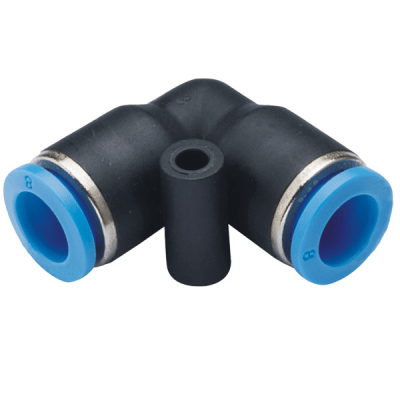Conector Neumático de Inserción / Codo de Unión / Diámetro Exterior Tubo 12 mm / Para Sistemas Neumáticos