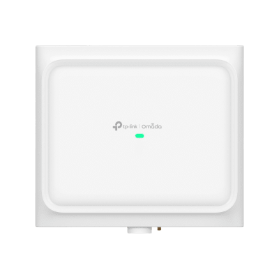 Punto de Acceso Wi-Fi 7 Exterior Tri-Banda / Omnidireccional IP68 / 11 Gbps (US) 9.3 Gbps (EU) / 2.4G+5G+6G con AFC / 2.5G PoE+ / Cobertura 300 m² (3,200 ft²) / Gestión Omada SDN / GPS