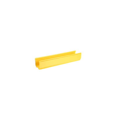 Canaleta FiberRunner™ 4X4, de PVC Rígido, Color Amarillo, 3 m de Largo