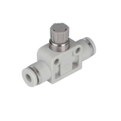 Controlador de Velocidad Neumático Push Lock Tipo / Diámetro Exterior Tubo 8 mm / Bloqueo por Presión / Aplicaciones Neumáticas Industriales