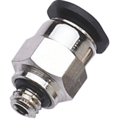 Conector Neumático Mini Push In Recto / Para Tubo Ø6 mm / Roscado M5 / Conexión Rápida