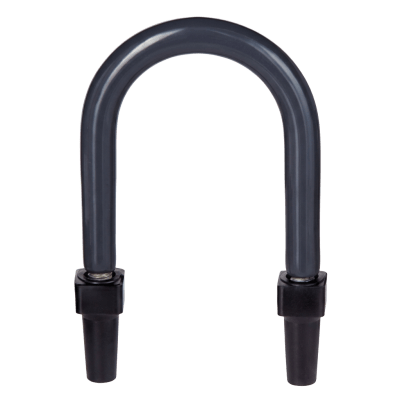 Abrazadera U de Pata Larga con Recubrimiento de PVC para Tubo de 2" (51 mm).