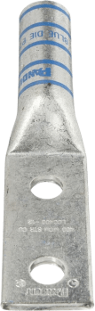 Zapata de compresión LCC400-12-6 para cal. 400 Kcmil, Doble barreno para tornillo prisionero de 1/2, Espaciado de orificios 44.5mm, 1 Pz