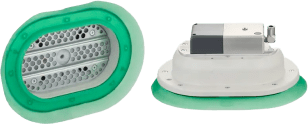 Pinza para Sacos PSSG / 350x250 mm / Material Silicona 55 Shore A / Generación de Vacío Integrada / Capacidad de Elevación 30 kg / NFC-TAG / Rosca M6-HE / Componente Industrial