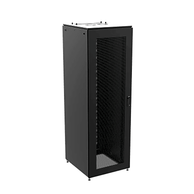 Gabinete de Telecomunicaciones ProLine S1 48 UR  Dimensiones 2350 x 800 x 1200 mm Acero color Negro RAL 9005 / Puertas Perforadas / Certificaciones UL-cUL