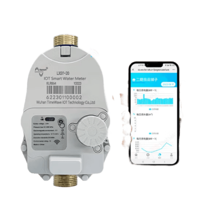 Medidor de Agua Inteligente IoT 1/2 pulgada/ LoRaWAN  / Válvula Eléctrica de Control / Estructura Seca / Batería Litio de Larga Duración / Comunicación Inalámbrica / Monitoreo Remoto