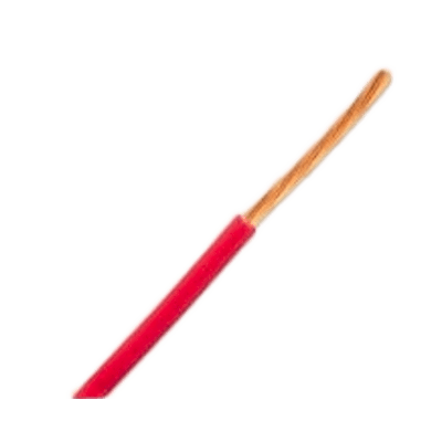 Bobina de 304.8 Metros (1000 Pies) de Cable Automotriz 16 AWG Color Rojo / Cable Primario TXL / Conductor Cobre Desnudo 19/29 / Aislamiento XLPE / Rango Temp. -51°C a 125°C / Especificaciones Ford y Chrysler