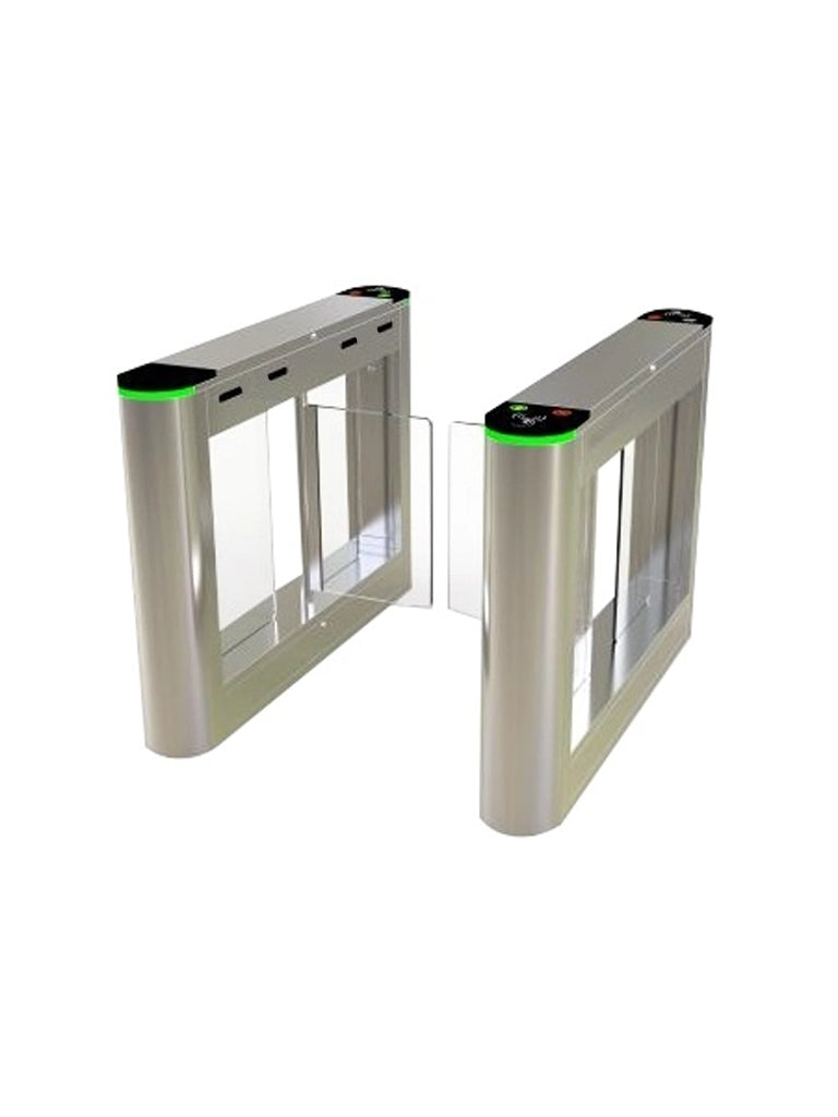 ZKTECO SBTL300 -Barrera Peatonal Tipo Swing Bidirecc. /2 Chasis Acero SUS304/ Aleta Acrílico/ 110V/ Exterior Protegido/ 30 Personas x Min/ 2 mil. Ciclos/ Carril 75 cm/ Infrarrojos/ No cuenta con Lectores y Panel/ (AÑADE CARRILES CON SBTL320)
