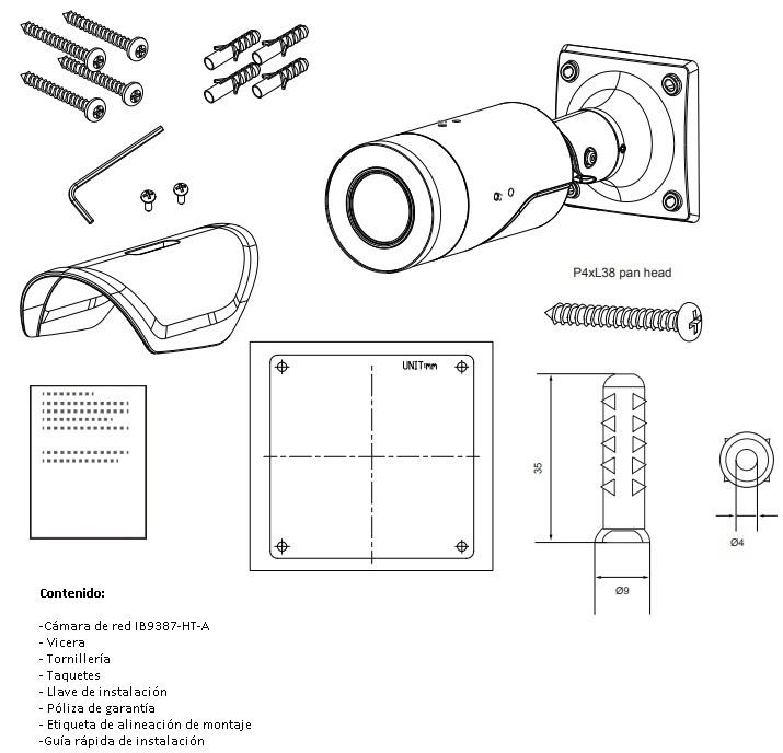 VIVOTEK IB9387-HT-A - Cámara IP bala exterior 5 MP, lente varifocal remota 2.7-13.5mm, Smart IR II hasta 50m, WDR Pro, SNV, Smart Stream III, Motion, protección IP67/IK10, ciberseguridad Trend Micro, con conectores DI, HACER y ONVIF.