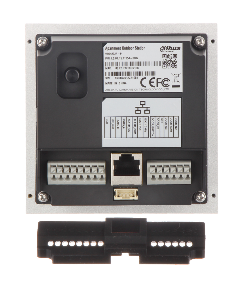 DAHUA DHI-VTO4202F-P - Modulo de Camara para Frente de Calle Modular/ HASTA 9 MODULOS/ CAMARA 2 MP/ IP65/ RELAY PARA PUERTA DESDE CELULAR/ DMSS