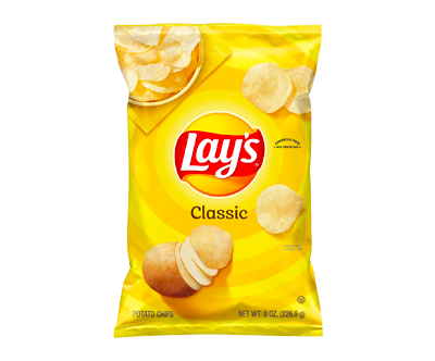 Delicious Lay’s Potato Chips, Classic, 8 oz Bag
