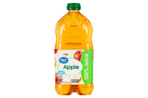 Great Value No Added Sweeteners 100% Apple Juice, 64 Fl. Oz.