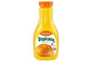Nutrition Tropicana Orange Juice, No Pulp, 52 Fl Oz