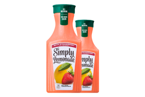 Simply Lemonade with Strawberry, 52 Fl Oz Bottle