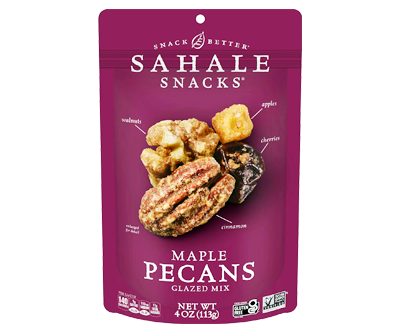 Sahale Snacks Maple Pecans Glazed Mix, Gluten-Free Snack, 4-Ounce Bag