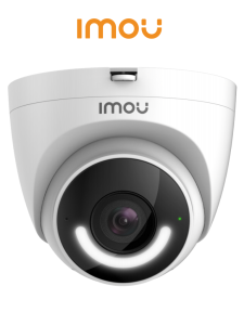 IMOU Turret (IPC-T26EN-0280B-imou) – Cámara IP Domo WiFi de 2MP con disuasión activa, sirena integrada, LED de alta potencia, micrófono, audio bidireccional, detección de humanos, IR 30m, IP67 y ranura MicroSD.