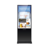 Pantalla de 55″ 4K para Publicidad Digital / Base para Piso (Totem) / Puertos USB / Entrada de Video HDMI y VGA /  WiFi / Altavoz Integrada