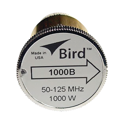 Elemento de Potencia en línea 7/8" a 1000 Watt para Wattmetro BIRD 43, en el Rango de Frecuencia de 50 a 125 MHz.