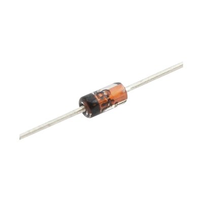 Diodo de Conmutación, I fwd. 300 mA, Vrev 75 V, 0. 5 Watt, Tiempo de Recuperación 4.0 nS, Empacado DO-35.