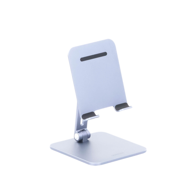 Soporte de Aluminio para IPad & Tablet | Plegable |Angulo Ajustable de 180° y 270° | Base Antideslizante | Protección de Silicona | Amplia Compatibilidad con dispositivos de 7.9'' a 12.9'' | Aluminio Solido | Color Gris - Image 5