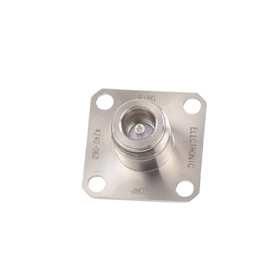 Conector N Hembra de Cambio Rápido / Wattmetro BIRD 43, 4304, 4 perforaciones a 18 mm, Níquel/ Plata/ Teflón.â€‹