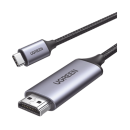 Cable USB-C 3.1 a HDMI 4K | 1.5 Metros (4.92 Pies) | Compatible con Thunderbolt 3 & 4 | Adaptador Tipo-C a HDMI | 4k@60Hz | Soporta Modo Espejo y Modo Extendido | Carcasa de Aluminio | Nylon Trenzado | Conector Niquelado | Blindaje Multicapa